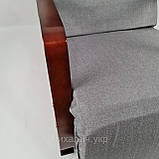 Крісло гойдалка Avko ARC001 Сірий+Горіх, фото 5