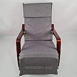 Крісло гойдалка Avko ARC001 Сірий+Горіх, фото 6