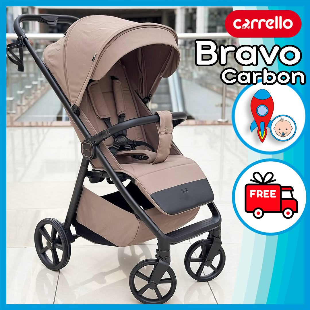 Прогулянкова коляска дитяча Carrello Bravo Carbon CRL-5530