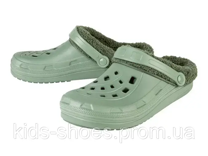 Чоловічі крокси CROCS 42-43 Livergy з хутром відстібним