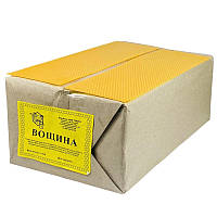 Вощина на Магазинну рамку 145 мм, 410х120 мм, напівмаксимум, виробник ФОП Тупота Ю.П., упаковка