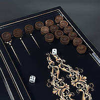 Нарди дерев'яні ручної роботи Візерунок 50×23 подарункові, фото 6