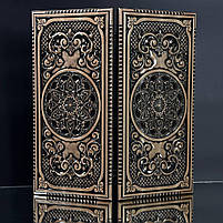 Нарди дерев'яні ручної роботи Візерунок 50×23 подарункові, фото 2