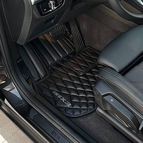 Килимки в автомобіль з екошкіри BMW в салон