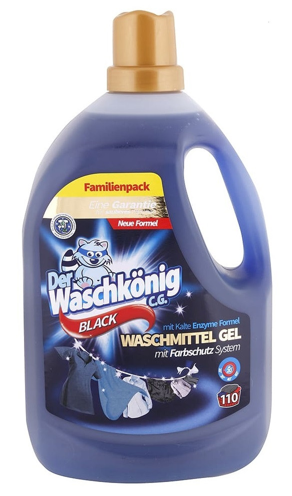 Гель для прання чорних тканин Der Waschkönig Black 3305 мл
