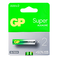 Батарейки HGP Super Alkaline AAА (міні-пальчик), уп. 2 шт