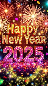 Вафельна картинка Happy New Year 2025