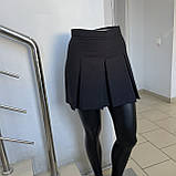 Спідниця Veronica тенісна плісирована спідниця з шортами 40 чорна, фото 6