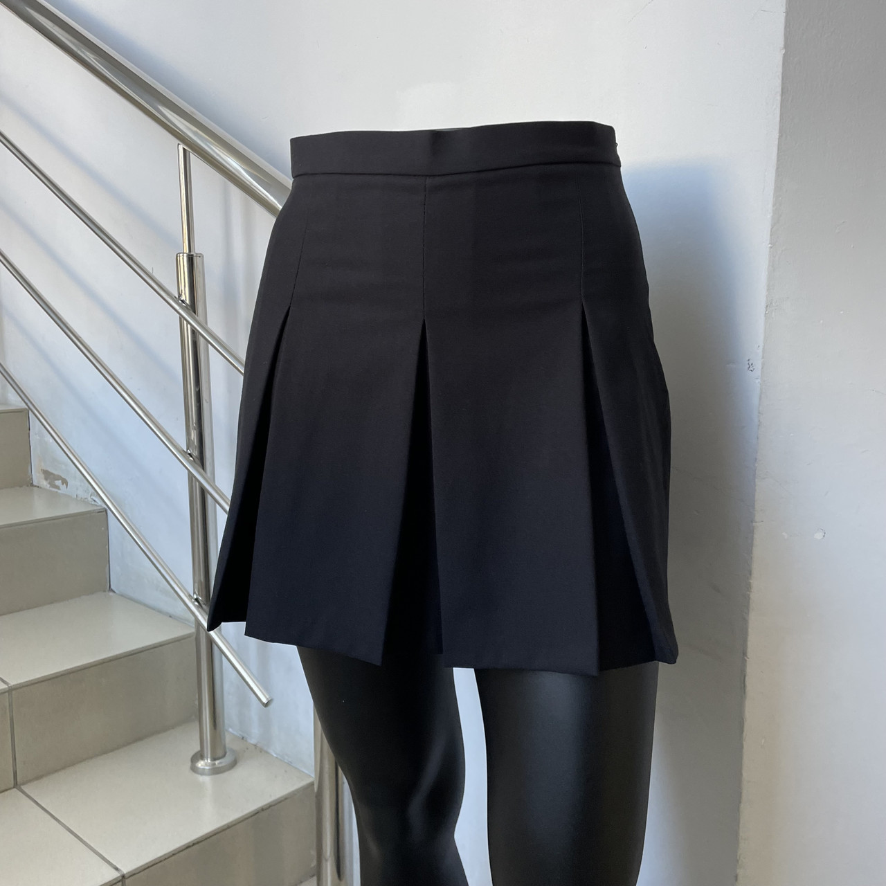 Спідниця Veronica тенісна плісирована спідниця з шортами 40 чорна, фото 1