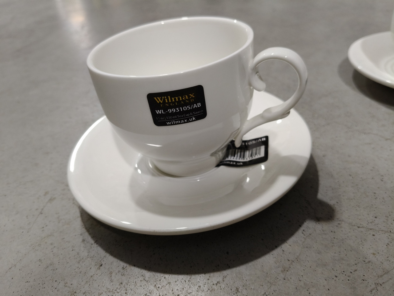 Чашка чайна з блюдцем Wilmax 330 мл WL-993105/AB