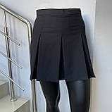 Спідниця Veronica тенісна плісирована спідниця з шортами 40 чорна, фото 5