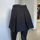 Спідниця Veronica тенісна плісирована спідниця з шортами 40 чорна, фото 7