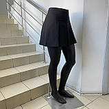 Спідниця Veronica тенісна плісирована спідниця з шортами 40 чорна, фото 4