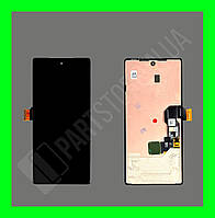 Дисплей Google Pixel 6A із сенсором, чорний (переклеєне скло)