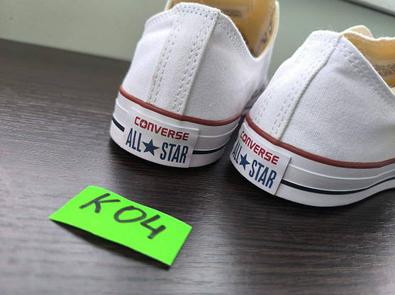 Кеды Converse All Star cotton мужские женские унисекс Вьетнам белые низкие текстиль 43 р, фото 5