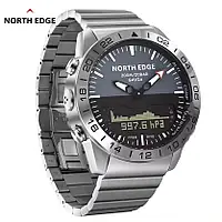 Мужские часы North Edge Gavia 20BAR водостойкие тактические часы с компасом противоударные