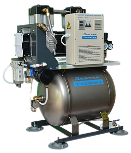 Компресор безмасляний малошумний ДТ 1700/1-33 нерж сталь + Мембранний Осушувач