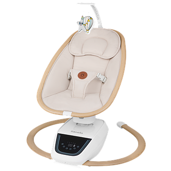 Центр гойдалки-шезлонг Lionelo Olivia Beige Natural Бежевий