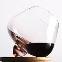 Склянка для віскі 400 мл зі скла, що обертається  Прозорий