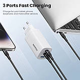 Зарядний пристрій ASOMETECH 67W GaN Charger Адаптер PD QC 4.0 Type C швидка зарядка Xiaomi Samsung Iphone, фото 7