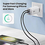 Зарядний пристрій ASOMETECH 67W GaN Charger Адаптер PD QC 4.0 Type C швидка зарядка Xiaomi Samsung Iphone, фото 5