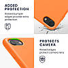 Чохол для iPhone SE 2022 / SE 2020 / 8 / 7 - Cиліконовий з мікрофіброю, Fruity Orange (2), фото 4