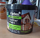 Фарба гумова універсальна Farbex Rubber Paint 3.5кг Зелена RAL6005 матова акрилова еластична прогумована, фото 7