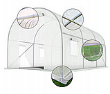 Біла теплиця LEOBRO Garden 6м2 (LB-6M19W), фото 3