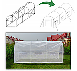 Біла теплиця LEOBRO Garden 6м2 (LB-6M19W), фото 4