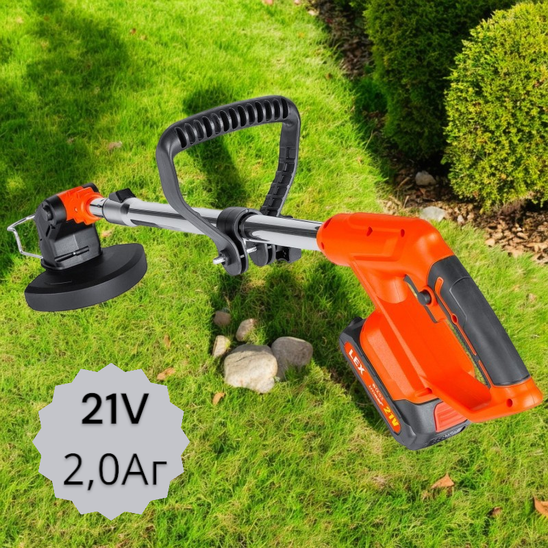 Акумуляторний тример, кущоріз Lex LXCGT2B-21V