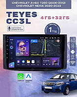 Штатна магнітола Teyes CC3L 4+32 Gb Chevrolet Aveo T250 2006-2012 / Nexia 1 2020-2022 9" дюймів