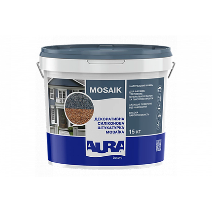 Штукатурка крарцова Aura Lux Pro Mozaik M15 мозаїчна 15кг, фото 1