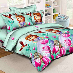 Комплект постільної білизни полуторний дитячий  100% Бавовна 150х220 см (Bld-18)