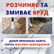 Засіб для миття тротуарної плитки 5 л Мийка для плитки та бруківки Helper Очищення тротуарної плитки, фото 5