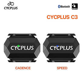 Комплект 2 шт Датчик каденсу та швидкості Cycplus C3 Bluetooth 5.0, ANT+