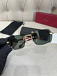Сонцезахисні окуляри Cartier з дерев'яними дужками чорне скло, фото 4