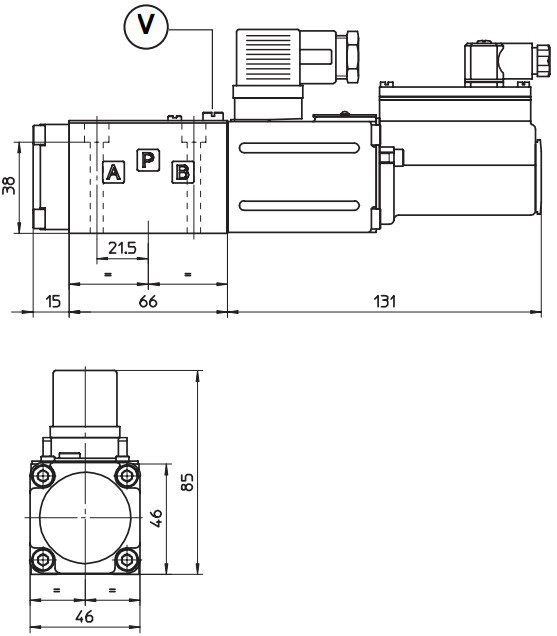 розміри клапана DLHZO-T-040