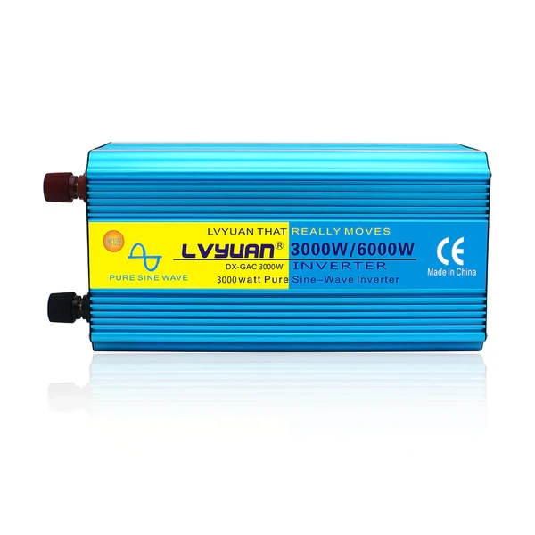 Інвертор LVYUAN P3024EU 3000W | 6000W, перетворювач напруги 12V/24V DC, 110V/220V AC, 50/60Hz, USB, 2 розетки, пульт