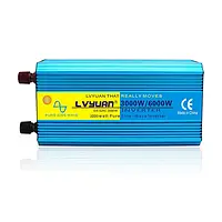 Інвертор LVYUAN P3024EU 3000W | 6000W, перетворювач напруги 12V/24V DC, 110V/220V AC, 50/60Hz, USB, 2 розетки, пульт