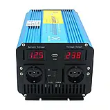 Інвертор LVYUAN P3024EU 3000W | 6000W, перетворювач напруги 12V/24V DC, 110V/220V AC, 50/60Hz, USB, 2 розетки, пульт, фото 7