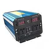 Інвертор LVYUAN P3024EU 3000W | 6000W, перетворювач напруги 12V/24V DC, 110V/220V AC, 50/60Hz, USB, 2 розетки, пульт, фото 6