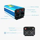 Інвертор LVYUAN P3024EU 3000W | 6000W, перетворювач напруги 12V/24V DC, 110V/220V AC, 50/60Hz, USB, 2 розетки, пульт, фото 8