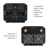Інвертор LVYUAN P3024EU 3000W | 6000W, перетворювач напруги 12V/24V DC, 110V/220V AC, 50/60Hz, USB, 2 розетки, пульт, фото 9