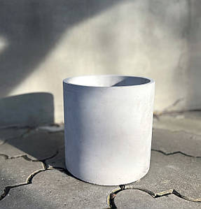 Бетонний горщик циліндричний.Бетонне кашпо.Вазон Бетонний