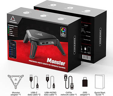 Конвертер клавиатуры, мышки и наушников AIMZENIX Monster для