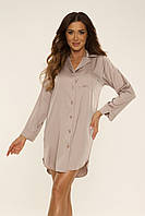 Нічна сорочка фланель, нічна жіноча DE LAFENSE CORDELIA 760 L, XL