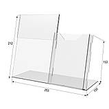 Менюхолдер EKOSTAR тейбл тент А5L з кишенею А6 верт, фото 3