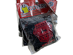 Чохли на підголівники ГАЗ ВОЛГА (2шт) чорні з принтом