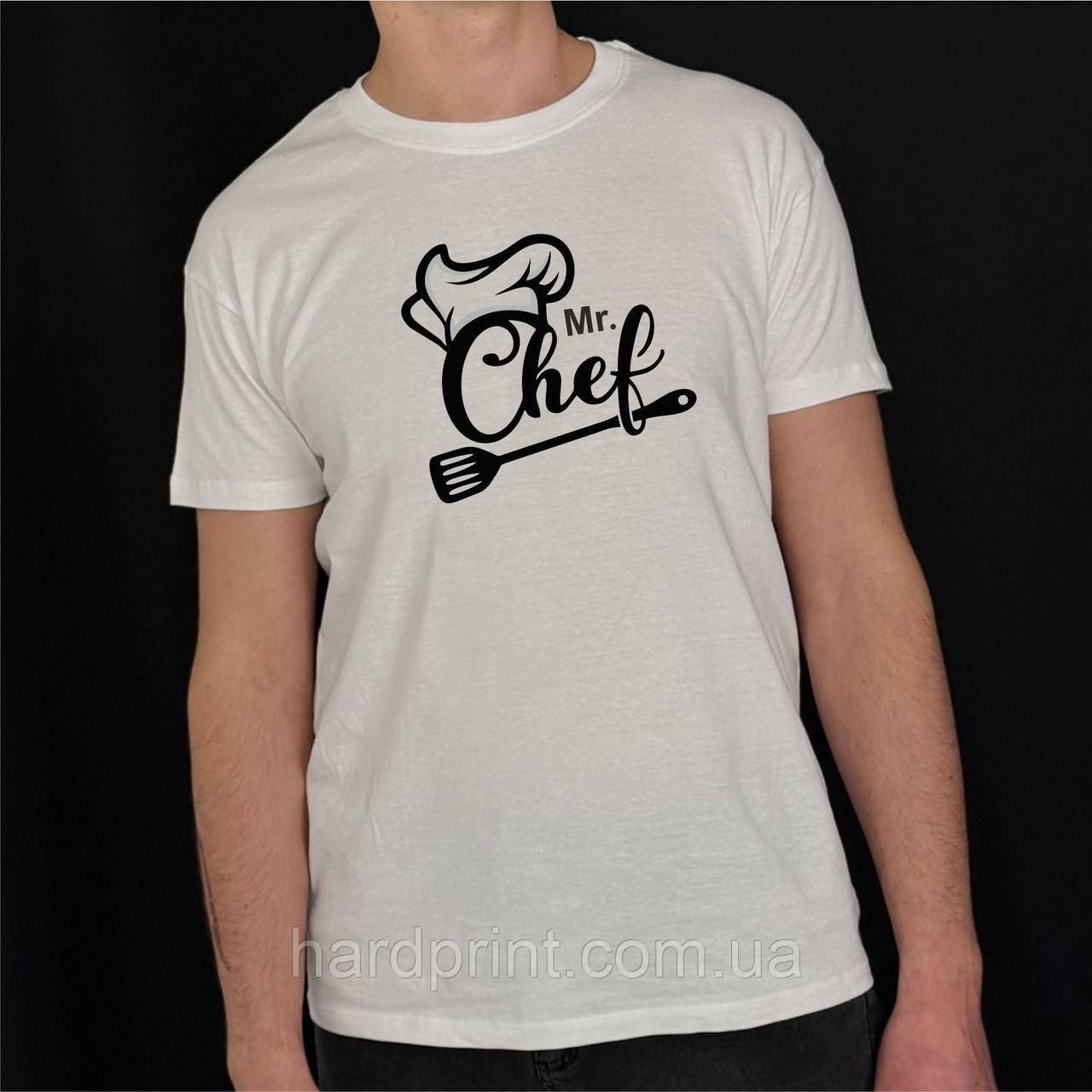 Чоловіча футболка. Футболки з написом Mr. Chef