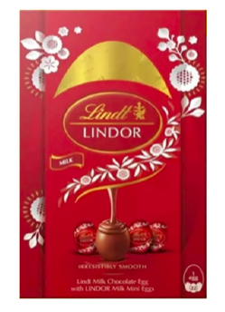 Шоколадне яйце з цукерками Lindt Lindor молочний шоколад 215 г